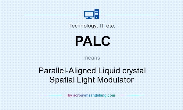 What does PALC mean? It stands for Parallel-Aligned Liquid crystal Spatial Light Modulator