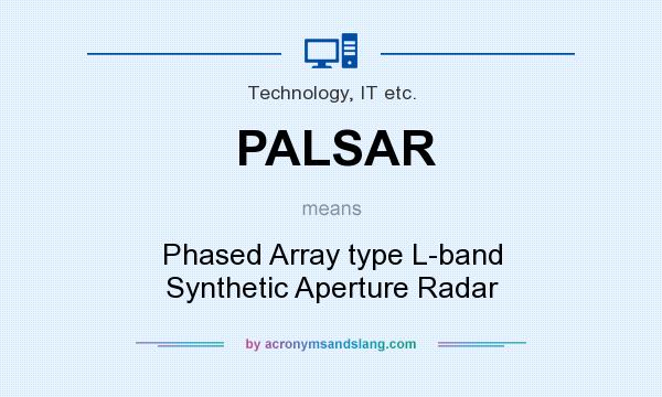 What does PALSAR mean? It stands for Phased Array type L-band Synthetic Aperture Radar