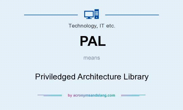 What does PAL mean? It stands for Priviledged Architecture Library