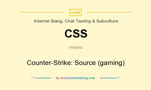 What does CSS mean? It stands for Counter-Strike: Source (gaming)