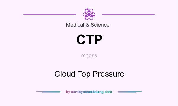 What does CTP mean? It stands for Cloud Top Pressure