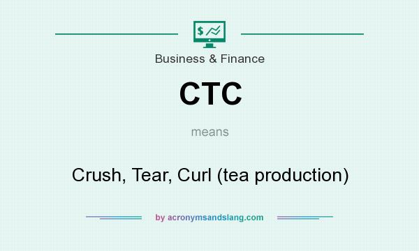 What does CTC mean? It stands for Crush, Tear, Curl (tea production)
