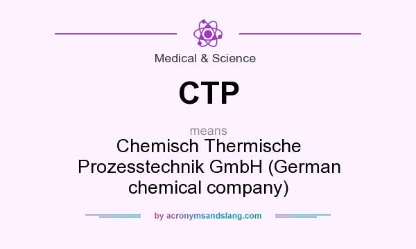 What does CTP mean? It stands for Chemisch Thermische Prozesstechnik GmbH (German chemical company)