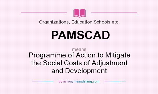 What does PAMSCAD mean? It stands for Programme of Action to Mitigate the Social Costs of Adjustment and Development