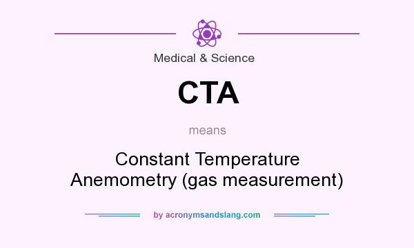 What does CTA mean? It stands for Constant Temperature Anemometry (gas measurement)