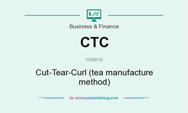 What does CTC mean? It stands for Cut-Tear-Curl (tea manufacture method)