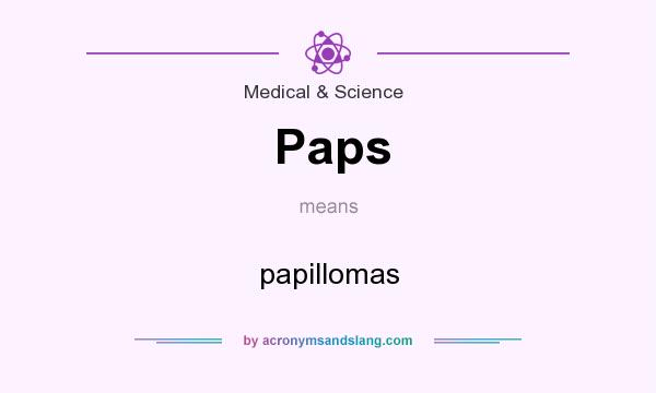 What does Paps mean? It stands for papillomas
