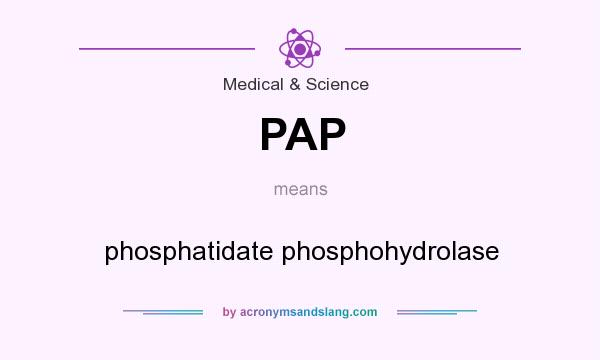 What does PAP mean? It stands for phosphatidate phosphohydrolase