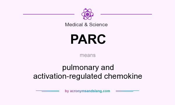 What does PARC mean? It stands for pulmonary and activation-regulated chemokine