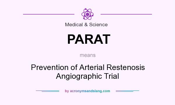 What does PARAT mean? It stands for Prevention of Arterial Restenosis Angiographic Trial