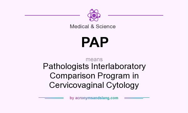What does PAP mean? It stands for Pathologists Interlaboratory Comparison Program in Cervicovaginal Cytology