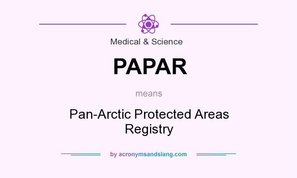 What does PAPAR mean? It stands for Pan-Arctic Protected Areas Registry