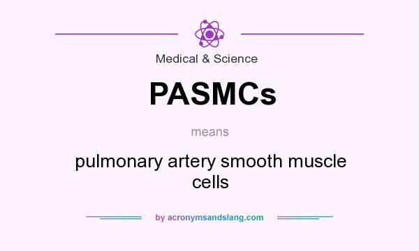 What does PASMCs mean? It stands for pulmonary artery smooth muscle cells