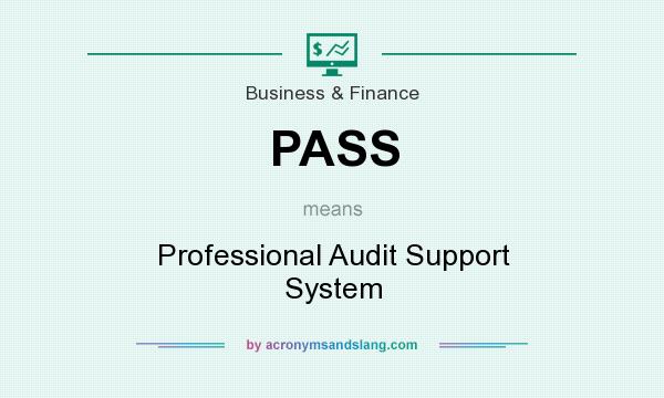 What does PASS mean? It stands for Professional Audit Support System