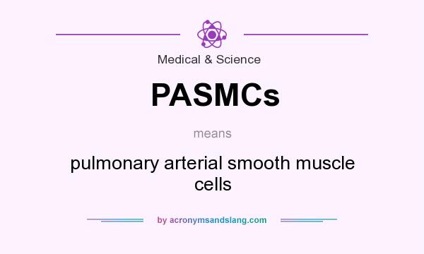What does PASMCs mean? It stands for pulmonary arterial smooth muscle cells