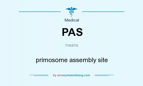 What does PAS mean? It stands for primosome assembly site
