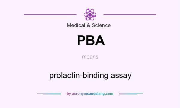 What does PBA mean? It stands for prolactin-binding assay