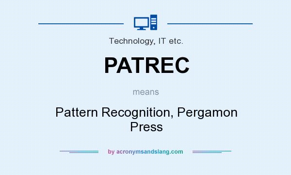 What does PATREC mean? It stands for Pattern Recognition, Pergamon Press