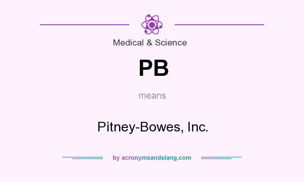 What does PB mean? It stands for Pitney-Bowes, Inc.
