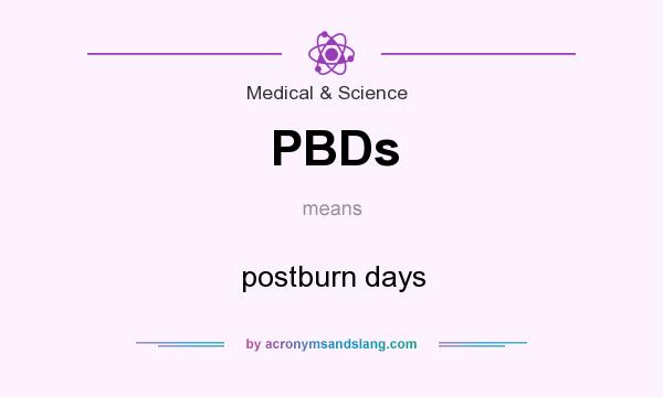 What does PBDs mean? It stands for postburn days