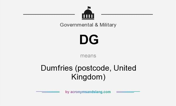 What does DG mean? It stands for Dumfries (postcode, United Kingdom)