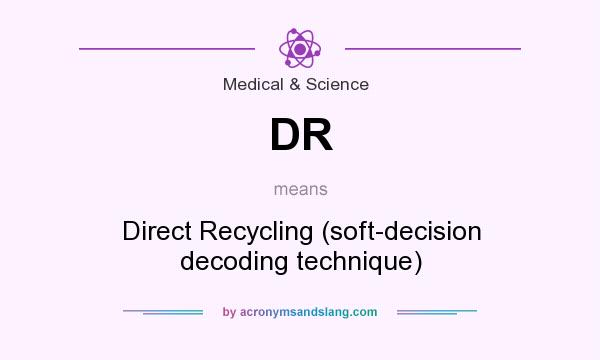What does DR mean? It stands for Direct Recycling (soft-decision decoding technique)