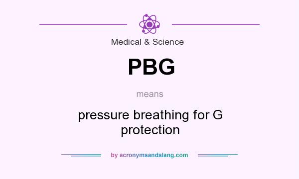 What does PBG mean? It stands for pressure breathing for G protection