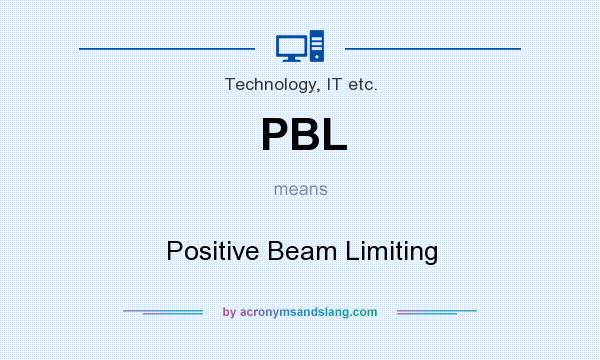 What does PBL mean? It stands for Positive Beam Limiting