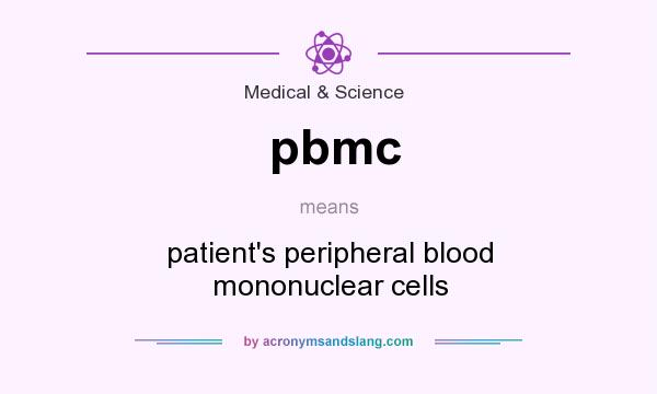 What does pbmc mean? It stands for patient`s peripheral blood mononuclear cells