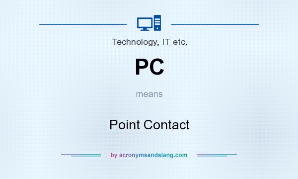 What does PC mean? It stands for Point Contact