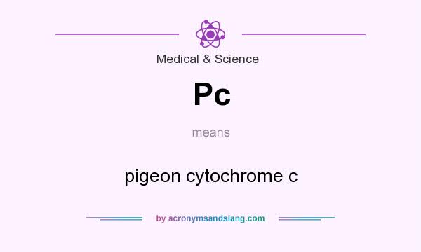 What does Pc mean? It stands for pigeon cytochrome c