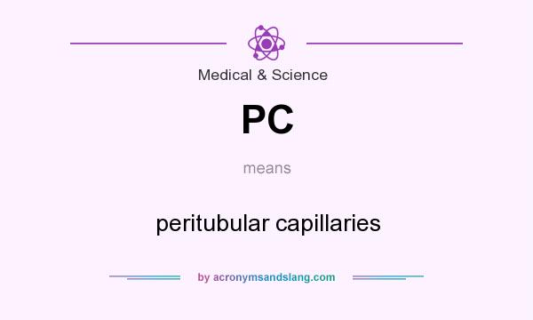 What does PC mean? It stands for peritubular capillaries