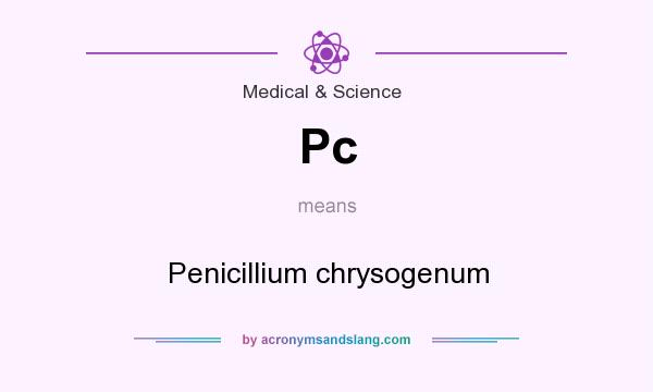 What does Pc mean? It stands for Penicillium chrysogenum