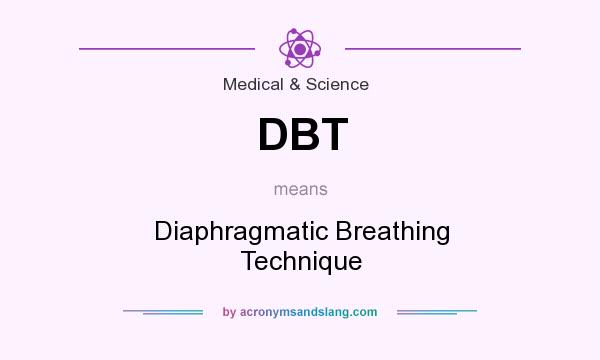 What does DBT mean? It stands for Diaphragmatic Breathing Technique