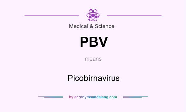 What does PBV mean? It stands for Picobirnavirus