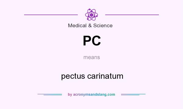 What does PC mean? It stands for pectus carinatum