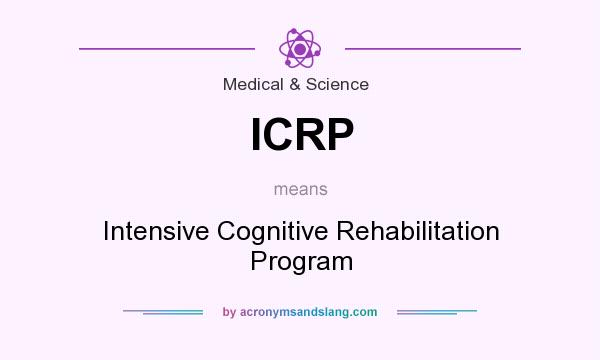 What does ICRP mean? It stands for Intensive Cognitive Rehabilitation Program