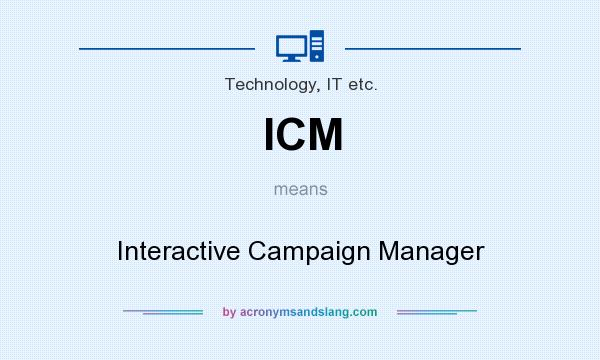 What does ICM mean? It stands for Interactive Campaign Manager