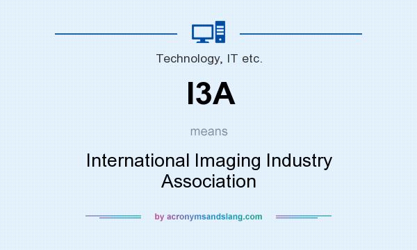 What does I3A mean? It stands for International Imaging Industry Association