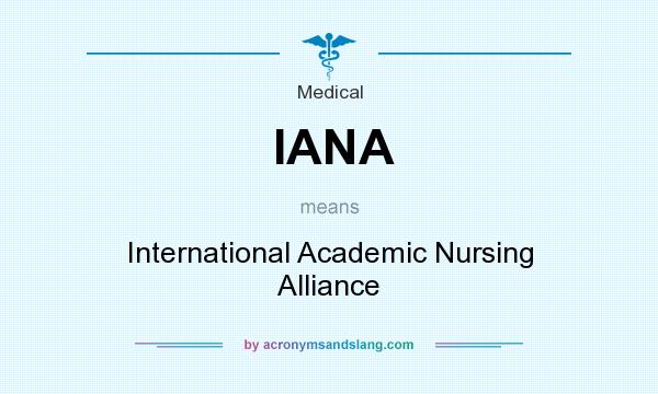 What does IANA mean? It stands for International Academic Nursing Alliance