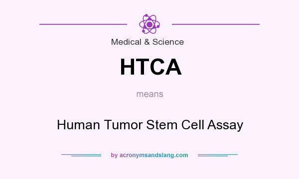 What does HTCA mean? It stands for Human Tumor Stem Cell Assay