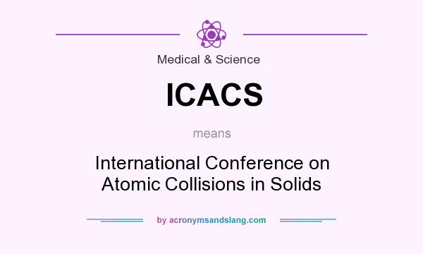 What does ICACS mean? It stands for International Conference on Atomic Collisions in Solids