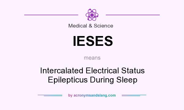 What does IESES mean? It stands for Intercalated Electrical Status Epilepticus During Sleep