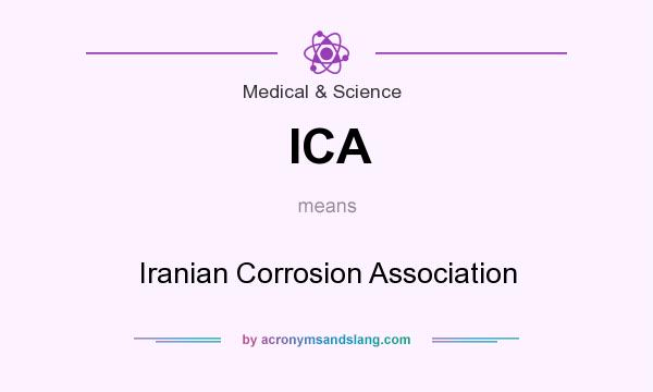 What does ICA mean? It stands for Iranian Corrosion Association