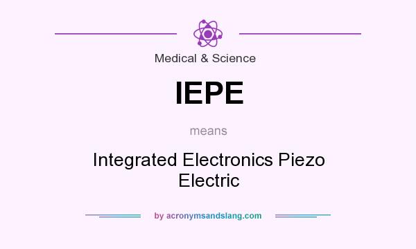 What does IEPE mean? It stands for Integrated Electronics Piezo Electric