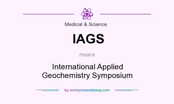 What does IAGS mean? It stands for International Applied Geochemistry Symposium