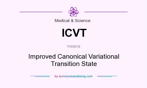 What does ICVT mean? It stands for Improved Canonical Variational Transition State