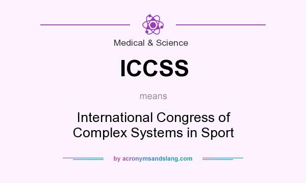 What does ICCSS mean? It stands for International Congress of Complex Systems in Sport