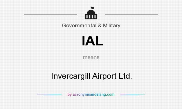 What does IAL mean? It stands for Invercargill Airport Ltd.