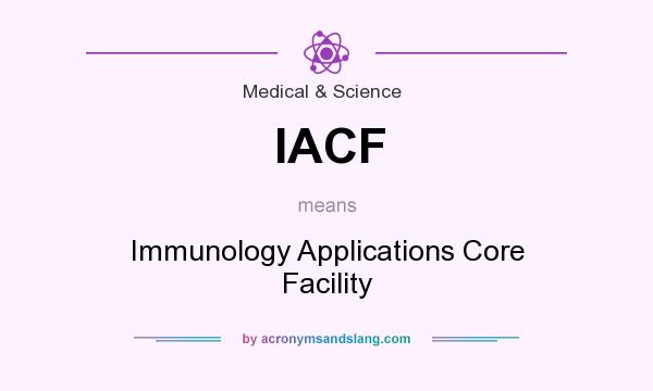 What does IACF mean? It stands for Immunology Applications Core Facility